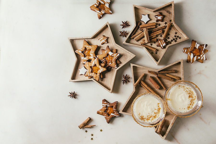 Christmas Eggnog cocktail staying fit during holidays