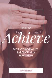 achieve work life balance poster