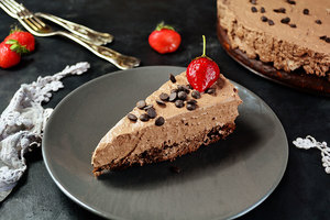 Healthy Chocolate Cheesecake with Oats and Cashews fb