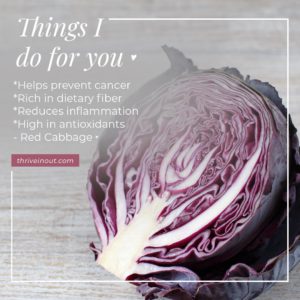 thrive in out red cabbage